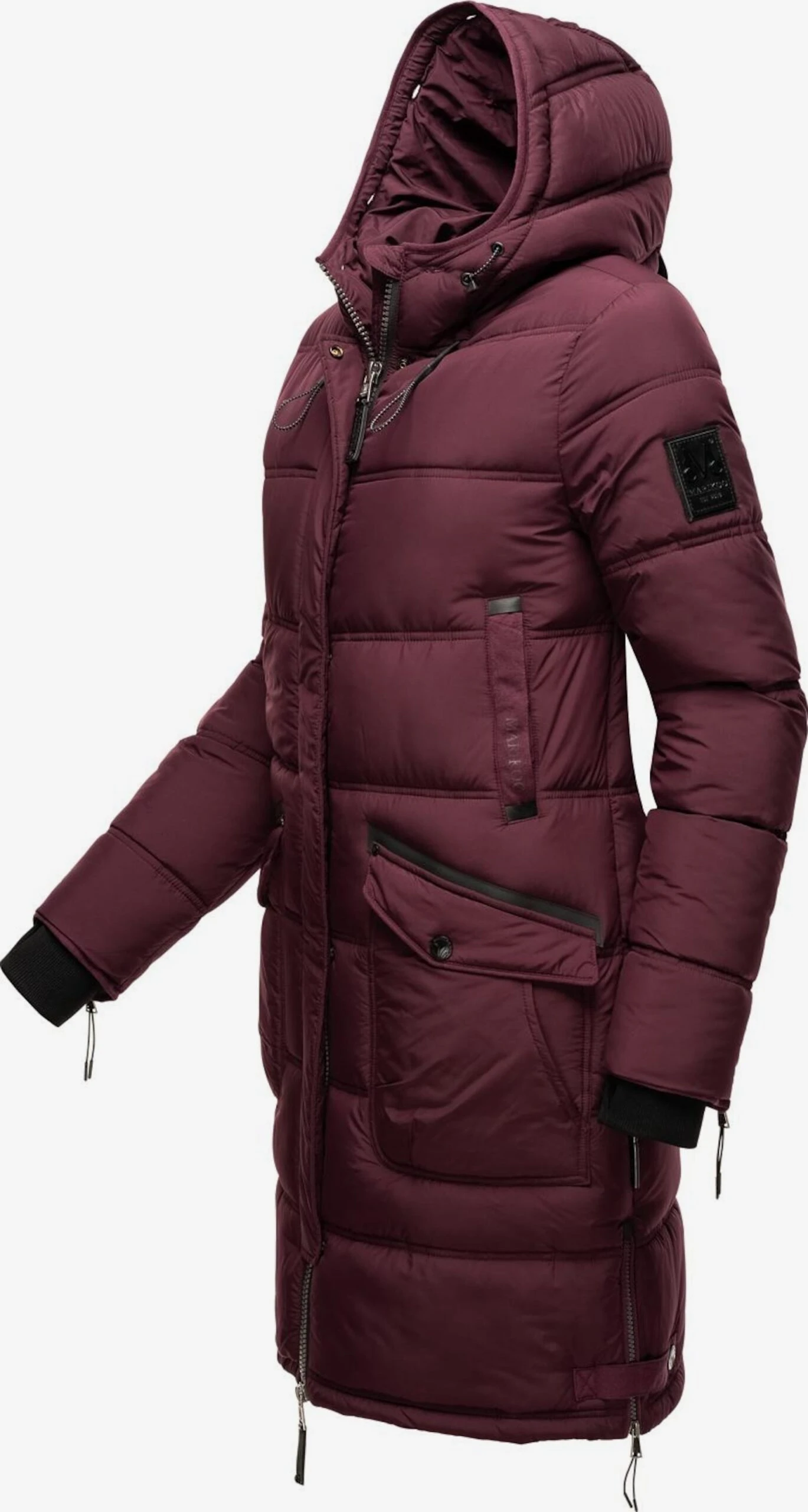 Marikoo Manteaux Dhiver Manteau D’hiver Chaskaa Femme Bordeaux 4 Marikoo Manteaux Dhiver Manteau D’hiver Chaskaa Femme Bordeaux – Image 4