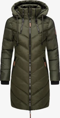 Marikoo Manteaux Dhiver Manteau D’hiver Armasa Femme Kaki