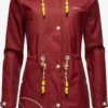 Marikoo Manteaux De Pluie Manteau Fonctionnel Femme Rouge