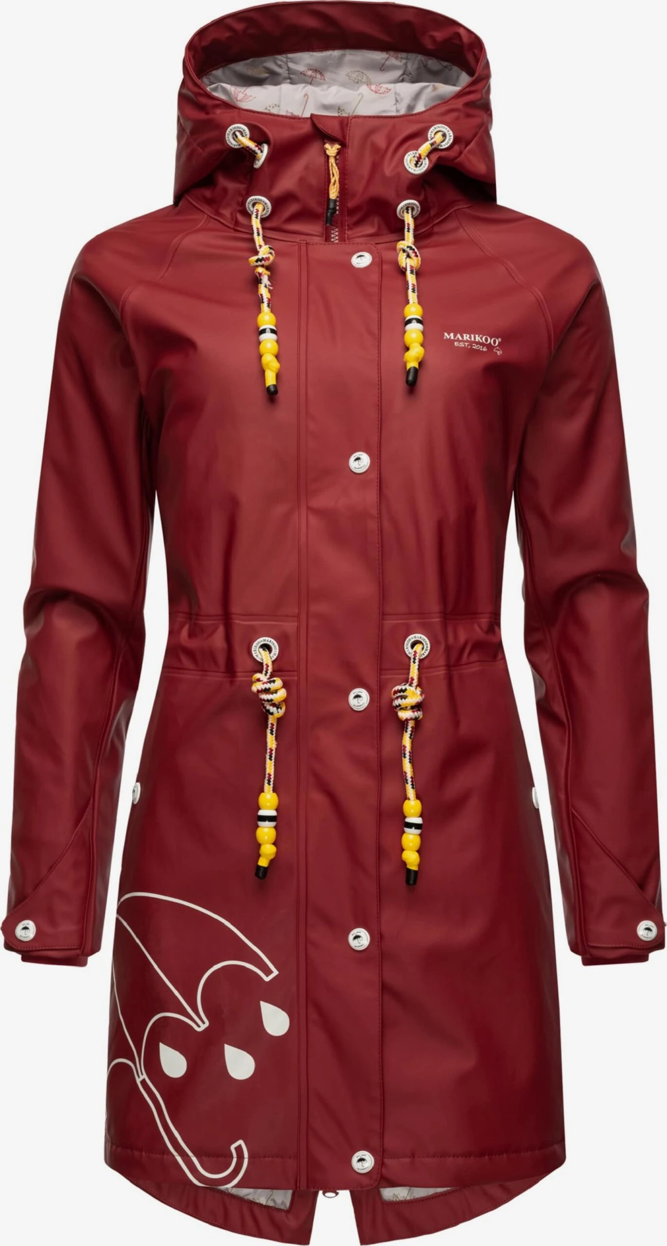Marikoo Manteaux De Pluie Manteau Fonctionnel Femme Rouge 1 Marikoo Manteaux De Pluie Manteau Fonctionnel Femme Rouge