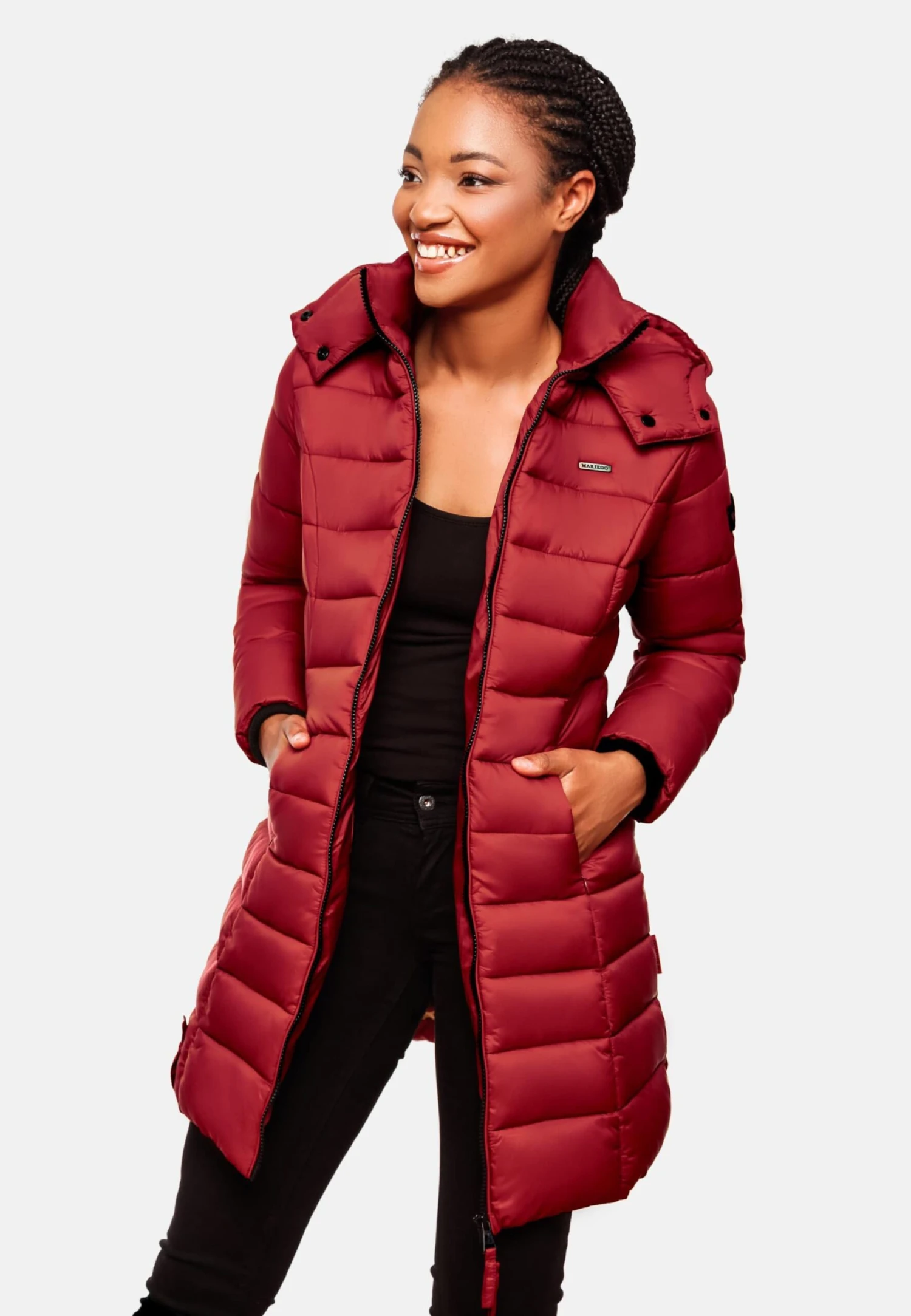 Marikoo Manteaux Courts Manteau D’hiver Abendsternchen Femme Rouge Sang 8 Marikoo Manteaux Courts Manteau D’hiver Abendsternchen Femme Rouge Sang – Image 8