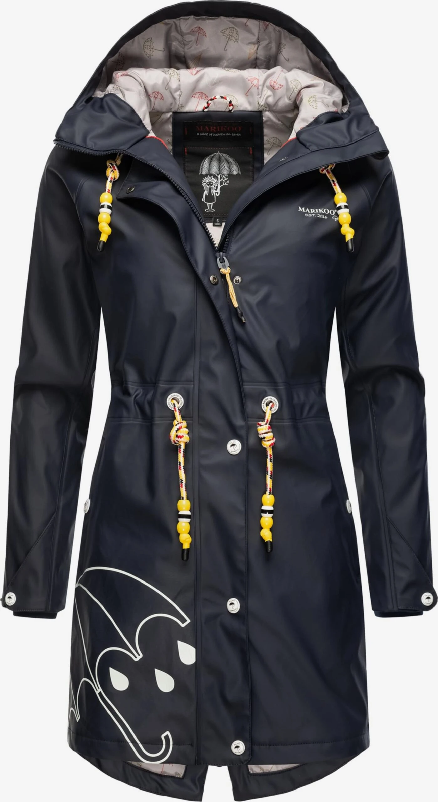 Marikoo Manteaux De Pluie Manteau Fonctionnel Femme Bleu Marine 1 Marikoo Manteaux De Pluie Manteau Fonctionnel Femme Bleu Marine
