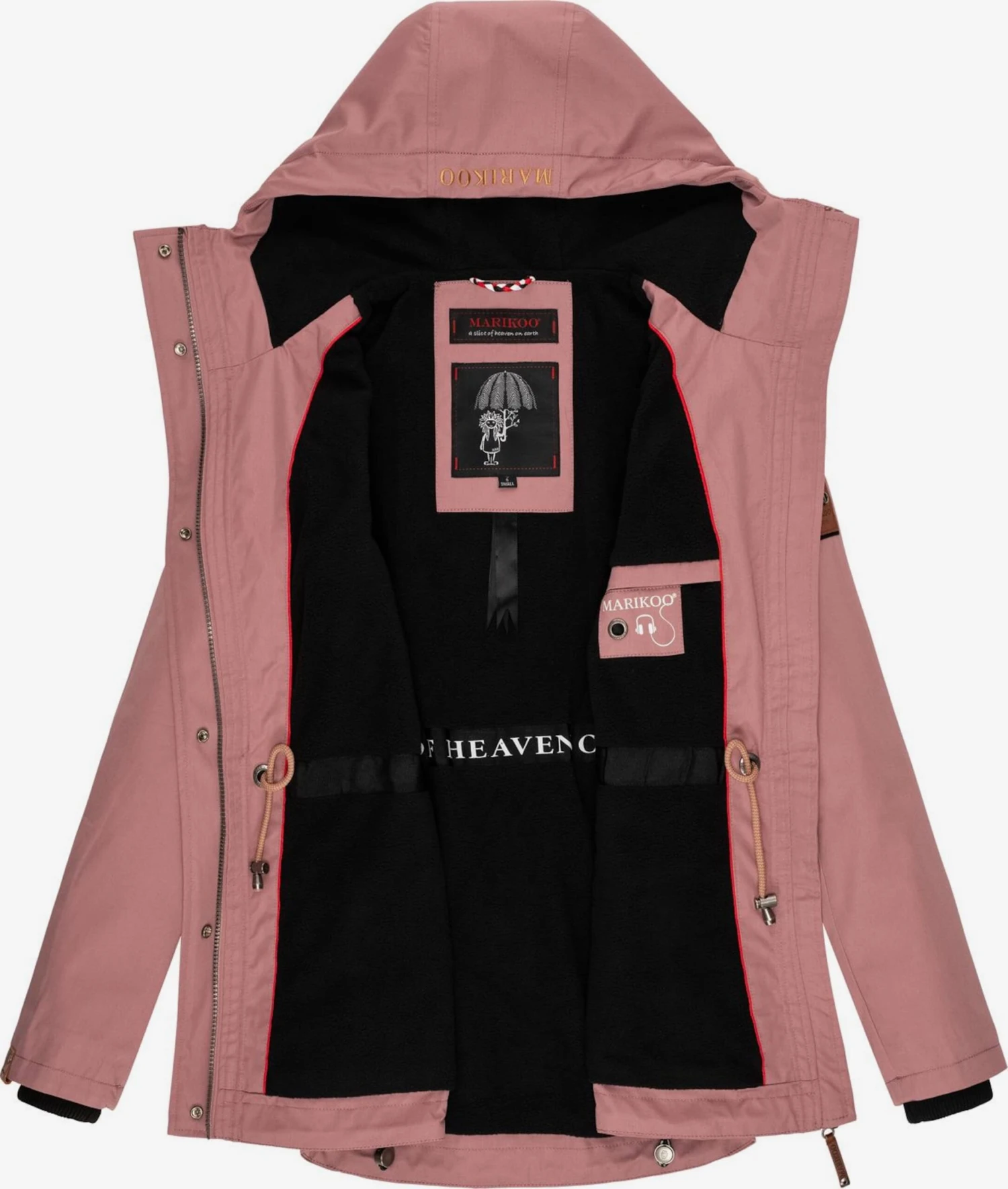Marikoo Vestes De Mi-saison Veste Mi-saison Babetaa Femme Rose Ancienne 5 Marikoo Vestes De Mi-saison Veste Mi-saison Babetaa Femme Rose Ancienne – Image 5