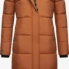 Marikoo Manteaux Dhiver Manteau D’hiver Femme Cognac