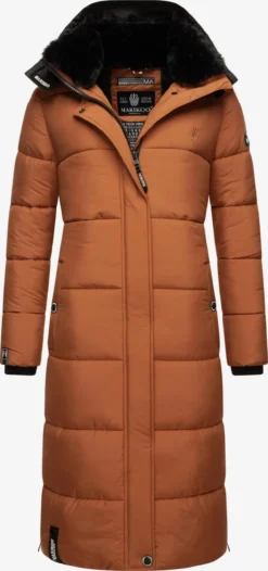 Marikoo Manteaux Dhiver Manteau D’hiver Femme Cognac