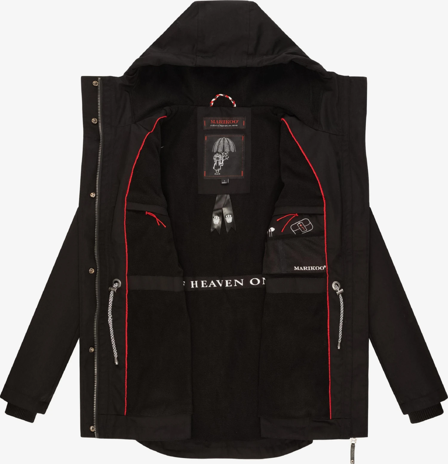 Marikoo Parkas Parka Mi-saison Babetaa Femme Noir 5 Marikoo Parkas Parka Mi-saison Babetaa Femme Noir – Image 5