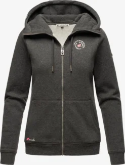 Marikoo Sweats Zippés Veste De Survêtement Setsunaa Femme Gris Foncé -Marikoo 9cf2bd2f32d9b6ccecdf60f13f422d59 scaled