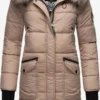 Marikoo Manteaux Dhiver Manteau D’hiver Chaskaa Femme Taupe
