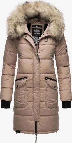 Marikoo Manteaux Dhiver Manteau D’hiver Chaskaa Femme Taupe