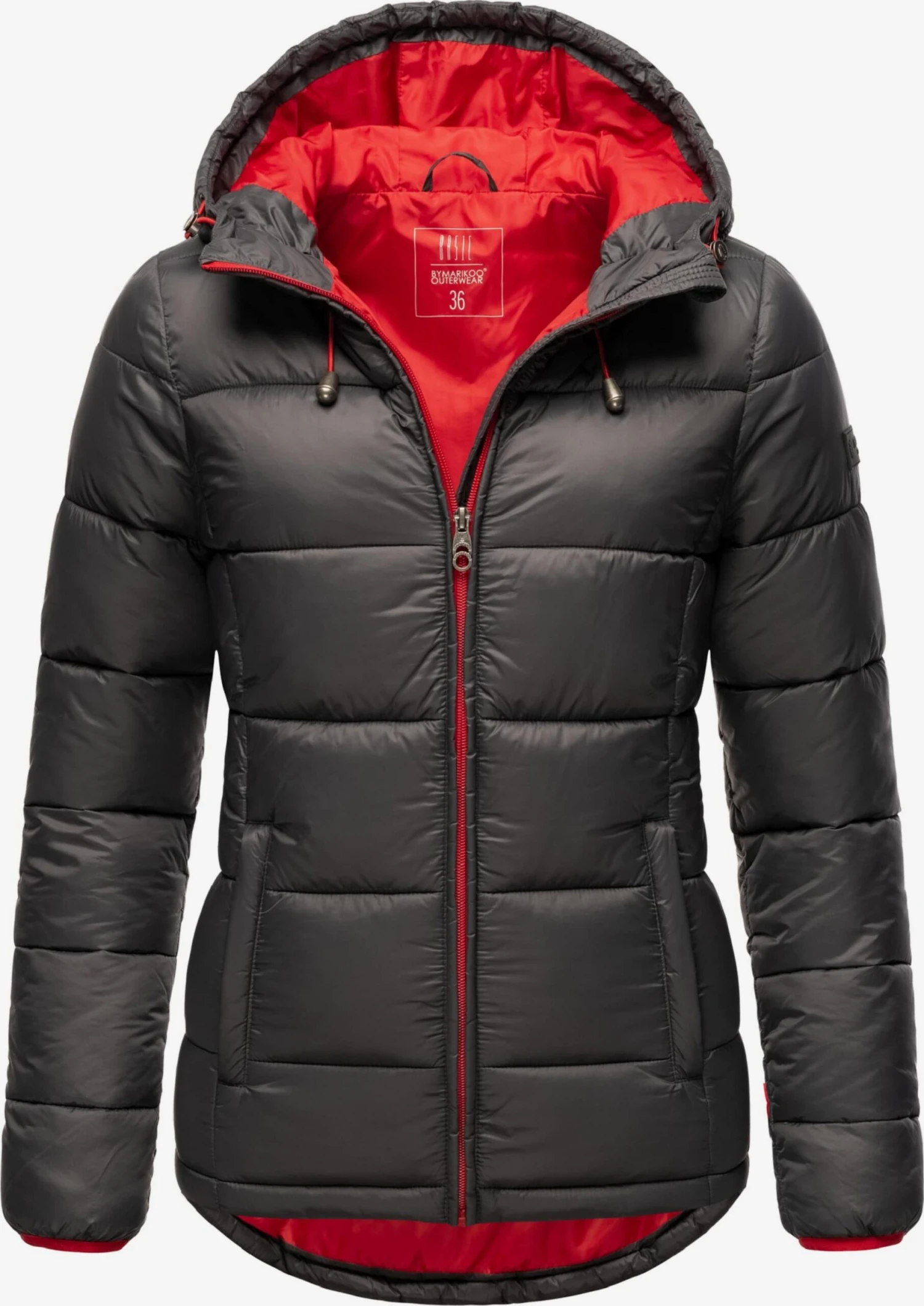 Marikoo Vestes Dhiver Veste D’hiver Leandraa Femme Anthracite 1 Marikoo Vestes Dhiver Veste D’hiver Leandraa Femme Anthracite