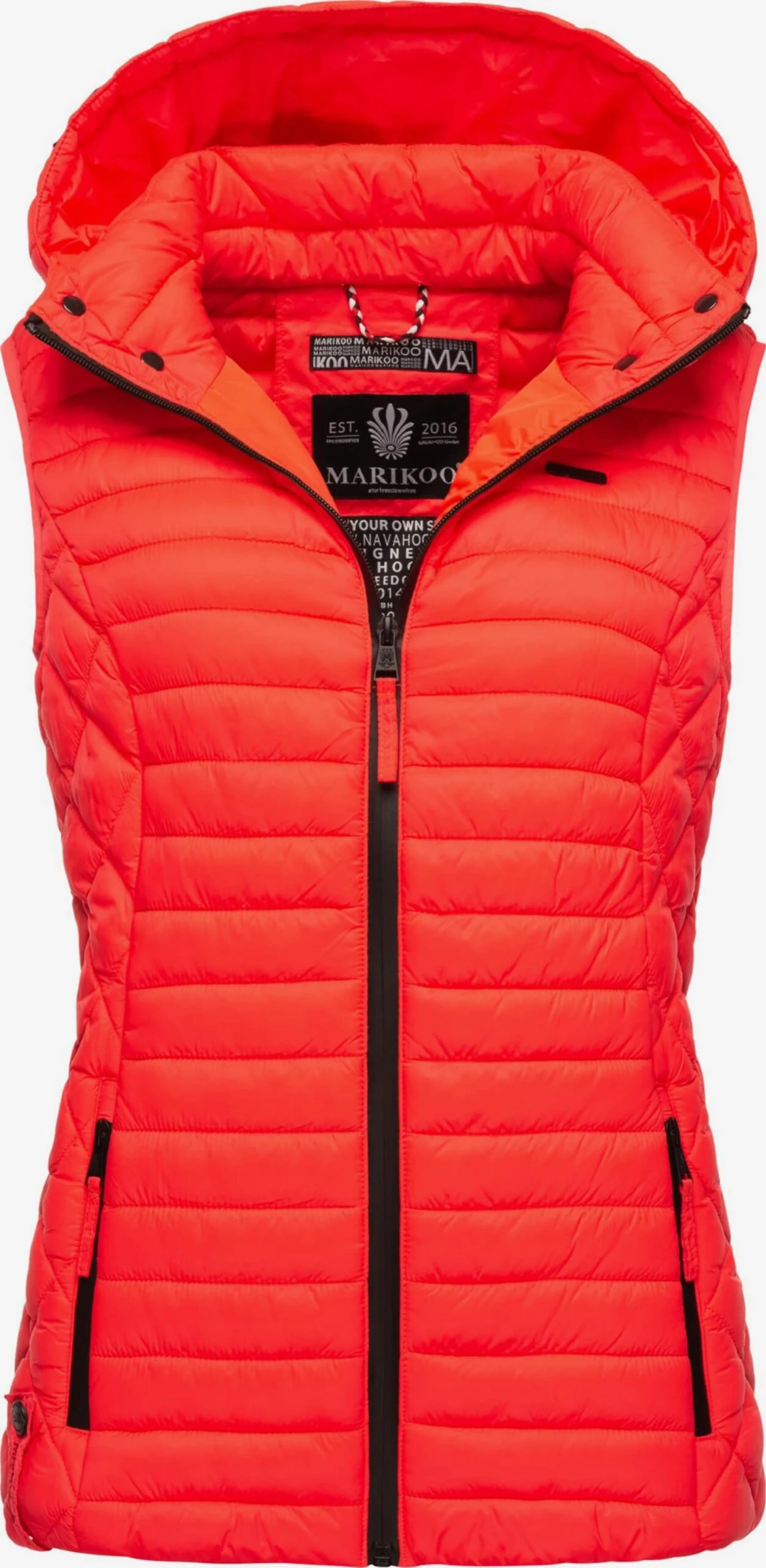 Marikoo Vestes Sans Manches Gilet Hasenpfote Femme Orange Fluo 1 Marikoo Vestes Sans Manches Gilet Hasenpfote Femme Orange Fluo