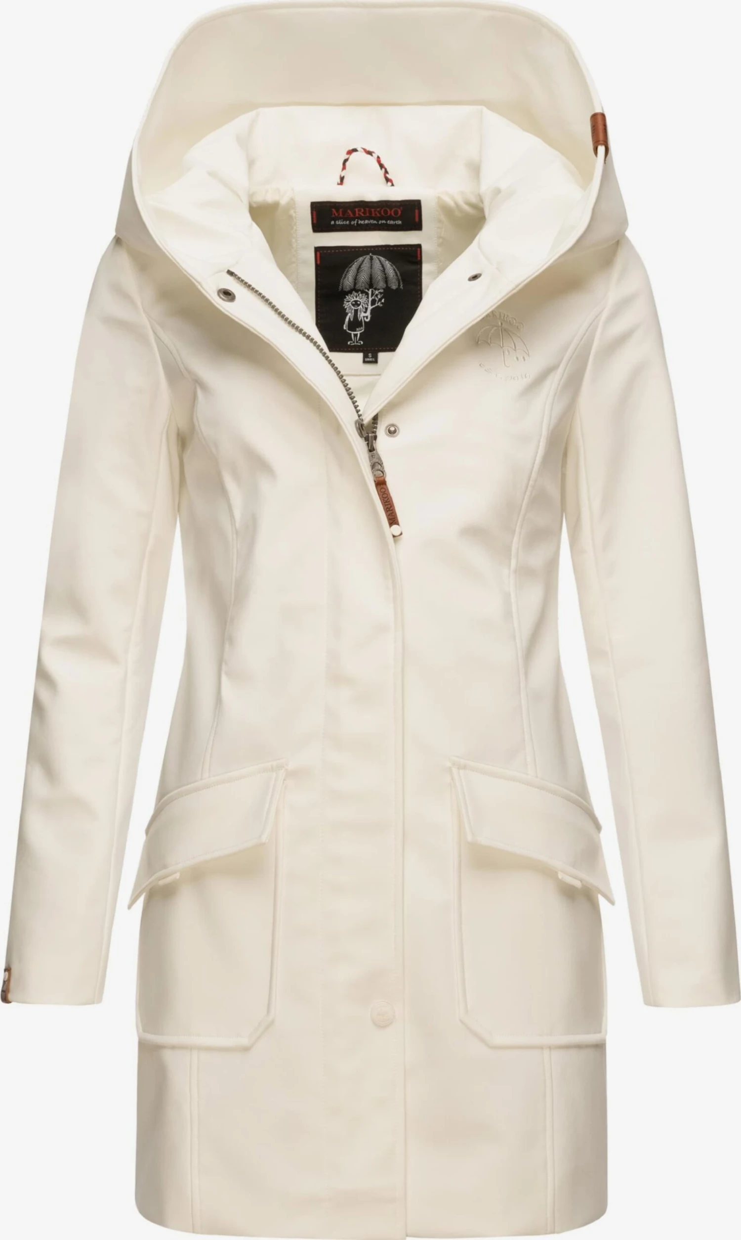 Marikoo Manteaux De Pluie Manteau Fonctionnel Mayleen Femme Blanc Cassé 1 Marikoo Manteaux De Pluie Manteau Fonctionnel Mayleen Femme Blanc Cassé