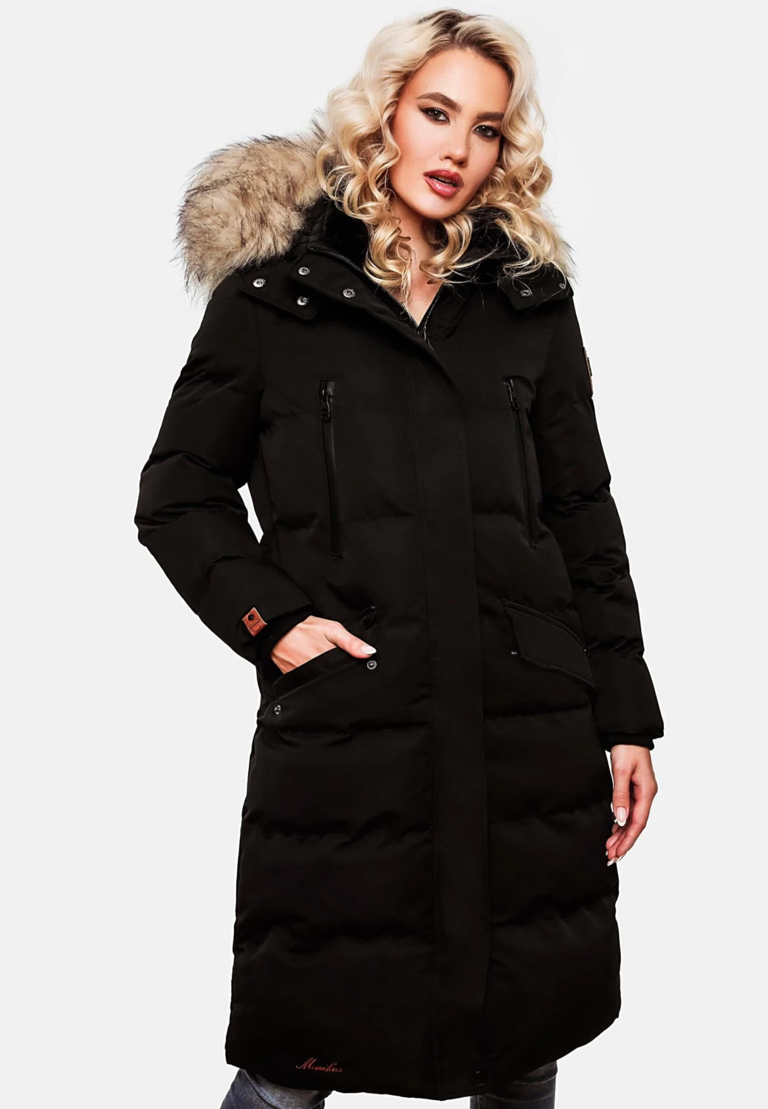 Marikoo Manteaux Dhiver Manteau D’hiver Schneesternchen Femme Noir 7 Marikoo Manteaux Dhiver Manteau D’hiver Schneesternchen Femme Noir – Image 7