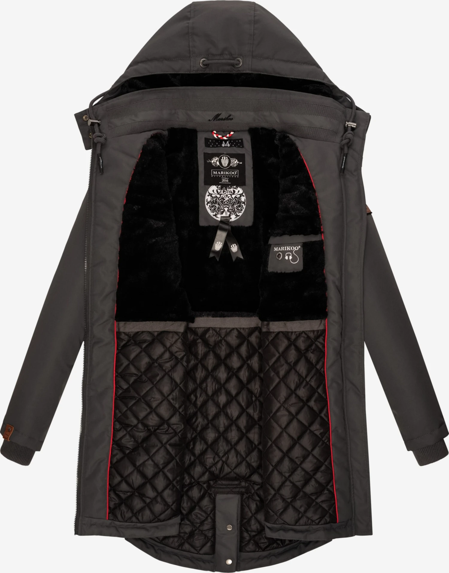 Marikoo Parkas Parka D’hiver Kamii Femme Gris 5 Marikoo Parkas Parka D’hiver Kamii Femme Gris – Image 5