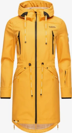 Marikoo Parkas Parka Mi-saison Femme Jaune Dor