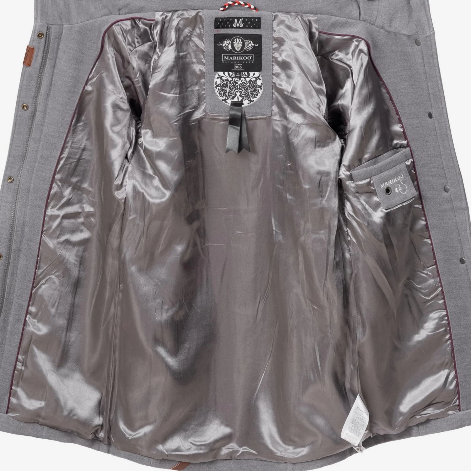 Marikoo Manteaux Dhiver Manteau D’hiver Maikoo Femme Gris Chiné 4 Marikoo Manteaux Dhiver Manteau D’hiver Maikoo Femme Gris Chiné – Image 4