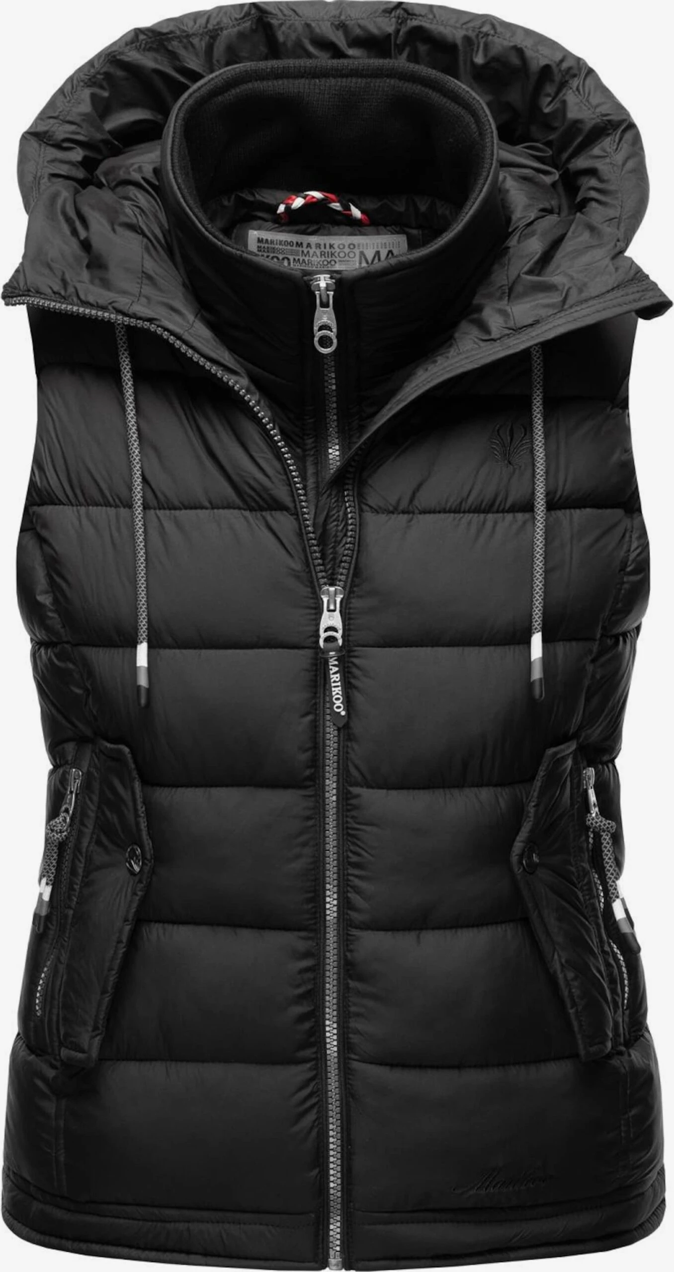 Marikoo Vestes Sans Manches Gilet Taisaa Femme Noir 1 Marikoo Vestes Sans Manches Gilet Taisaa Femme Noir