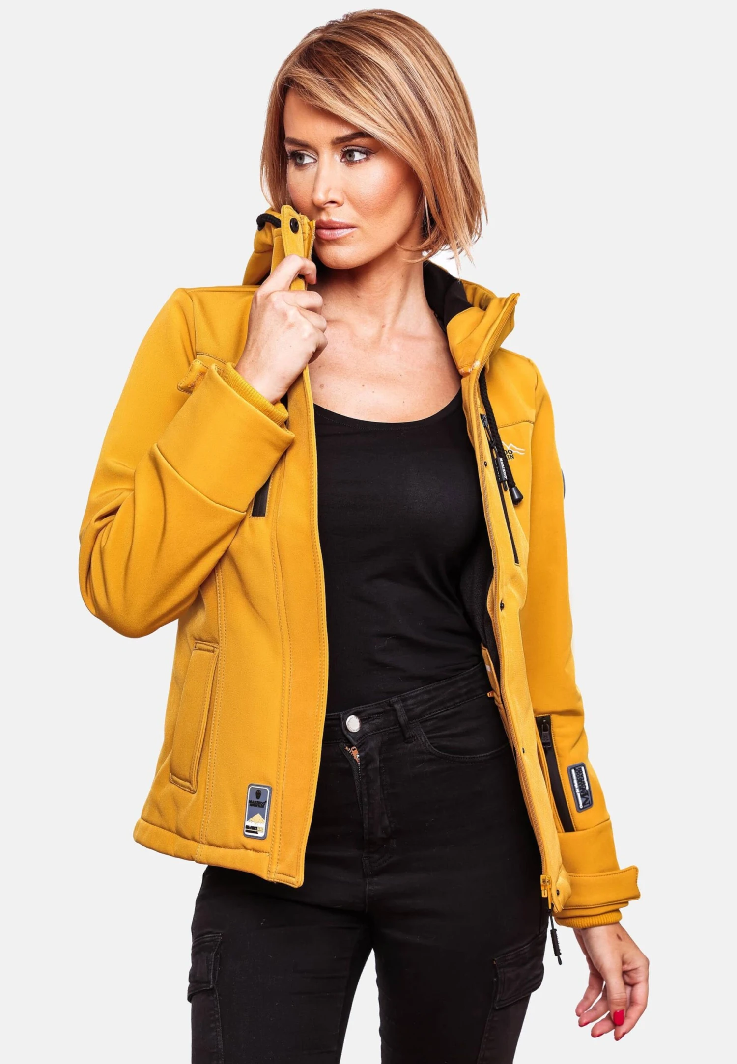 Marikoo Vestes De Mi-saison Veste Mi-saison Kleine Zicke Femme Jaune 8 Marikoo Vestes De Mi-saison Veste Mi-saison Kleine Zicke Femme Jaune – Image 8