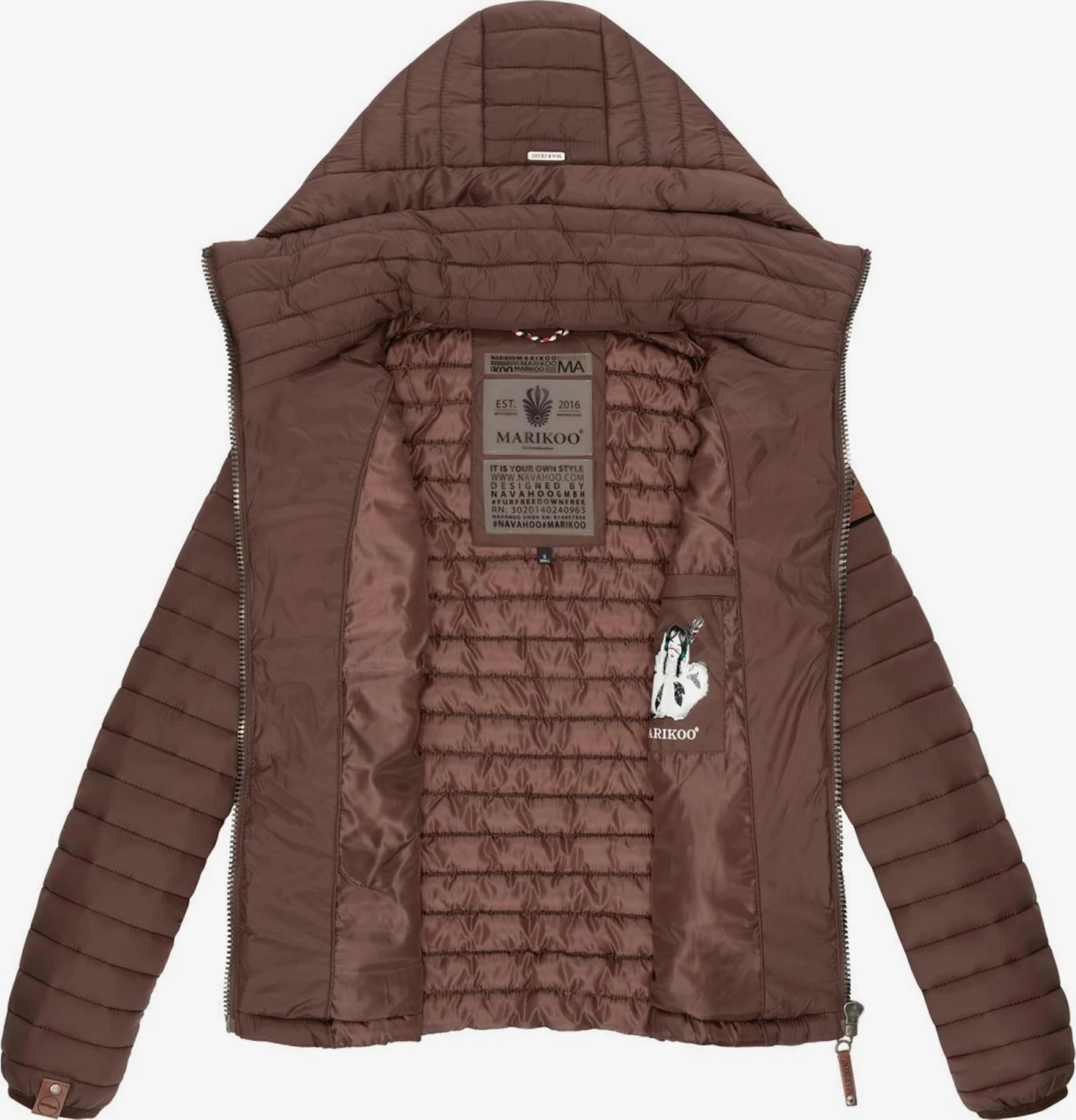 Marikoo Vestes De Mi-saison Veste Mi-saison Löwenbaby Femme Chocolat 4 Marikoo Vestes De Mi-saison Veste Mi-saison Löwenbaby Femme Chocolat – Image 4