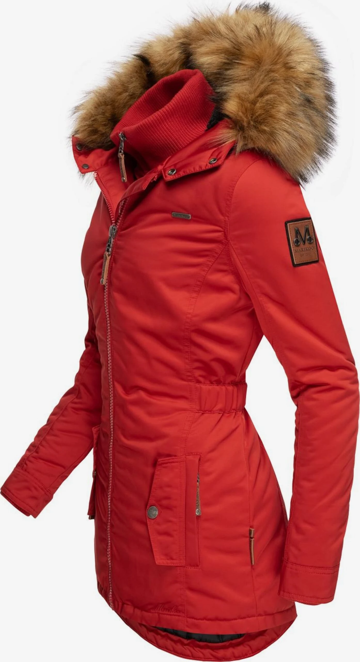 Marikoo Manteaux Dhiver Manteau D’hiver Sanakoo Femme Rouge 2 Marikoo Manteaux Dhiver Manteau D’hiver Sanakoo Femme Rouge – Image 2