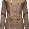 Marikoo Manteaux De Pluie Manteau Fonctionnel Femme Marron