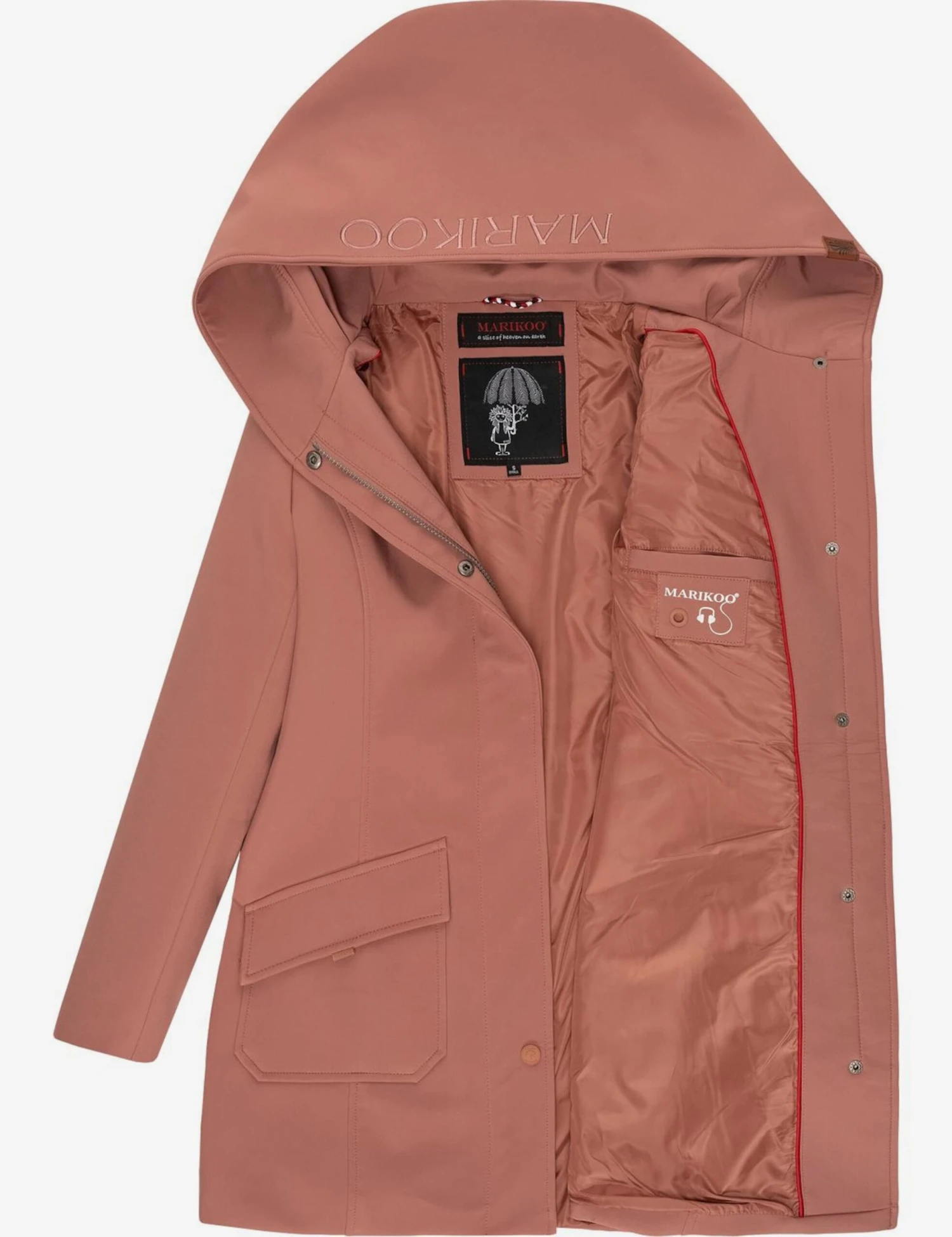 Marikoo Manteaux De Pluie Manteau Fonctionnel Mayleen Femme Rose 8 Marikoo Manteaux De Pluie Manteau Fonctionnel Mayleen Femme Rose – Image 8