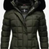 Marikoo Vestes Dhiver Veste D’hiver Qesraa Femme Kaki