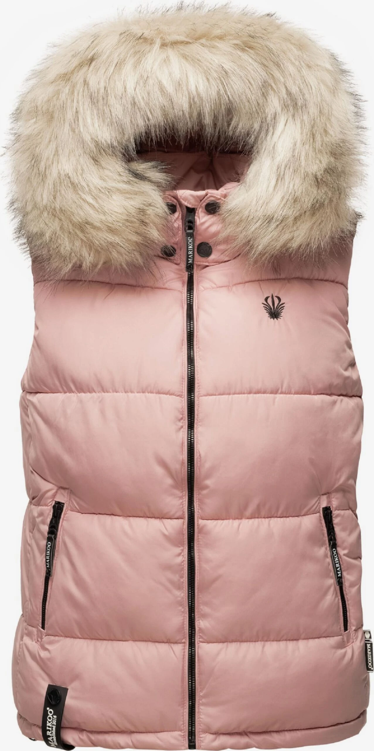 Marikoo Vestes Sans Manches Gilet Eisflöckchen Femme Rose 6 Marikoo Vestes Sans Manches Gilet Eisflöckchen Femme Rose – Image 6