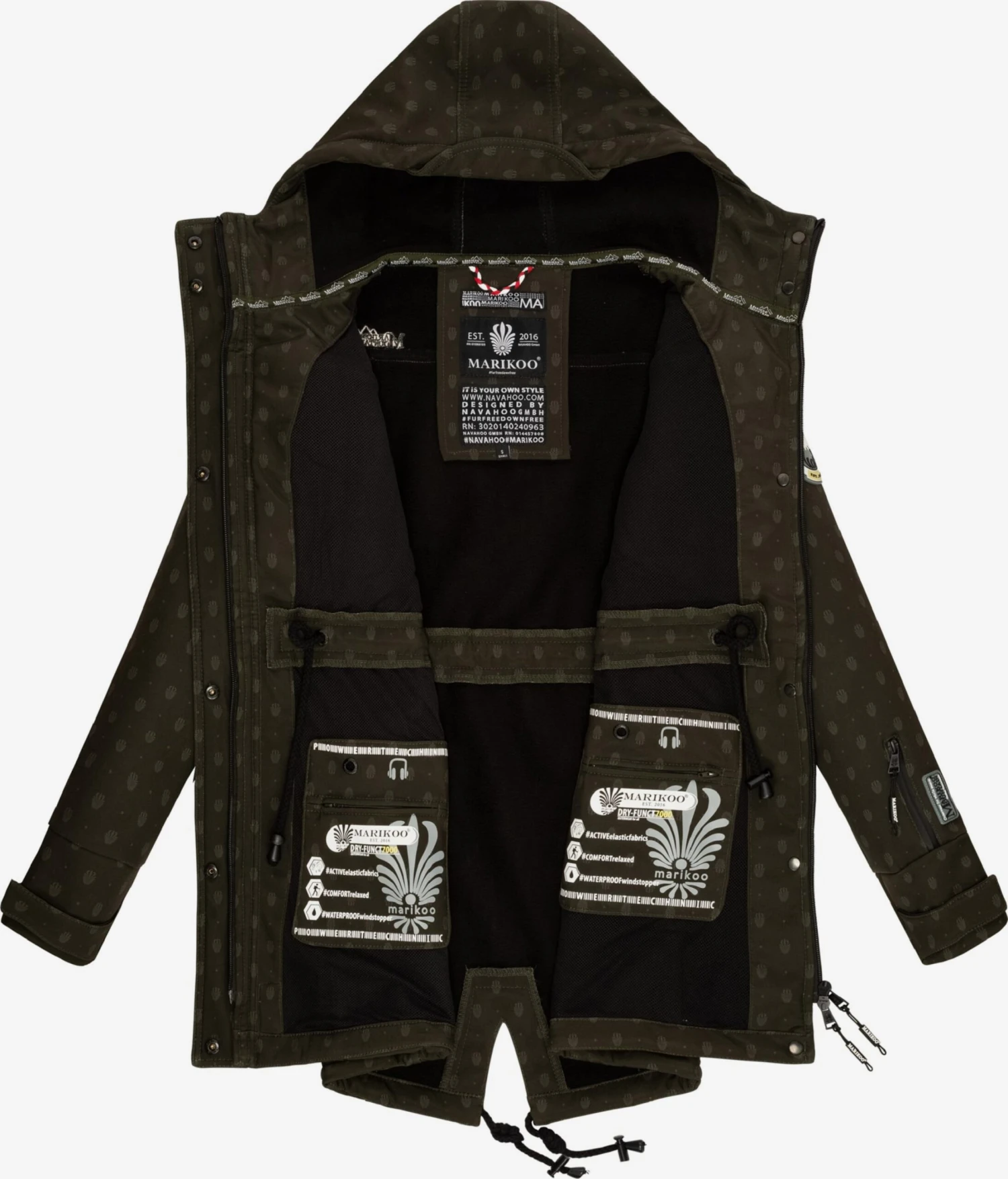 Marikoo Manteaux De Pluie Manteau Fonctionnel Zimtzicke Femme Vert Foncé 4 Marikoo Manteaux De Pluie Manteau Fonctionnel Zimtzicke Femme Vert Foncé – Image 4