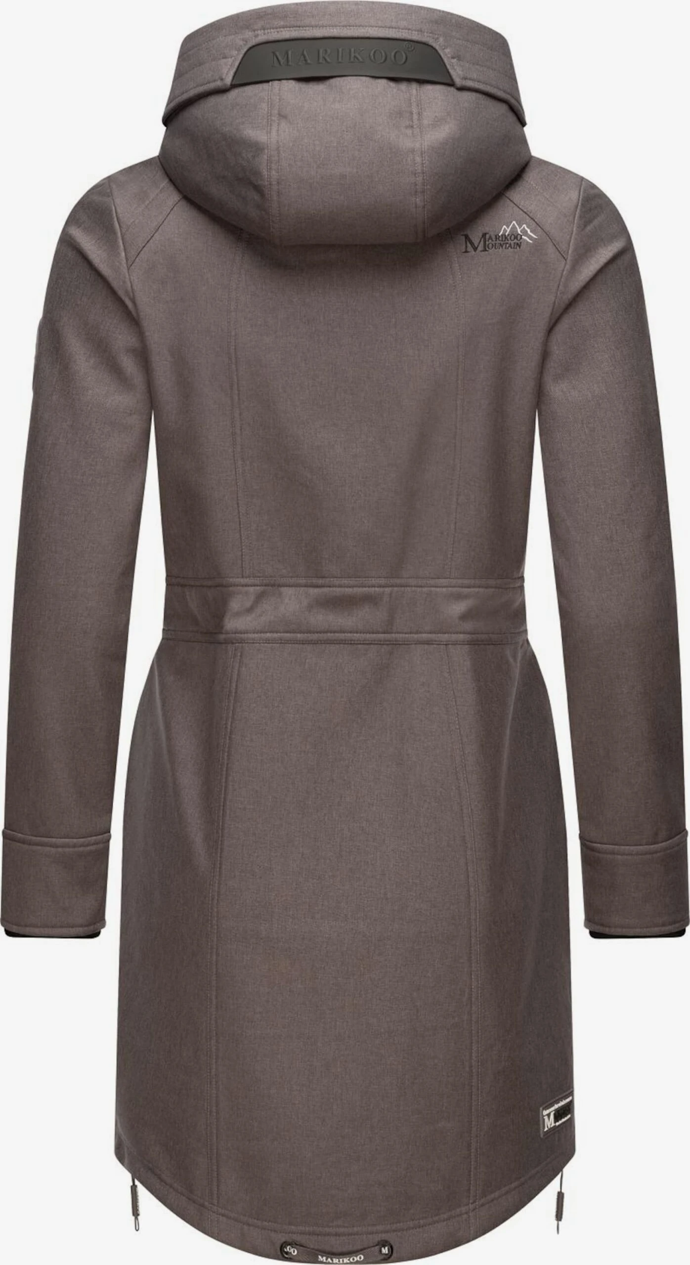 Marikoo Parkas Parka Mi-saison Femme Gris Foncé 4 Marikoo Parkas Parka Mi-saison Femme Gris Foncé – Image 4