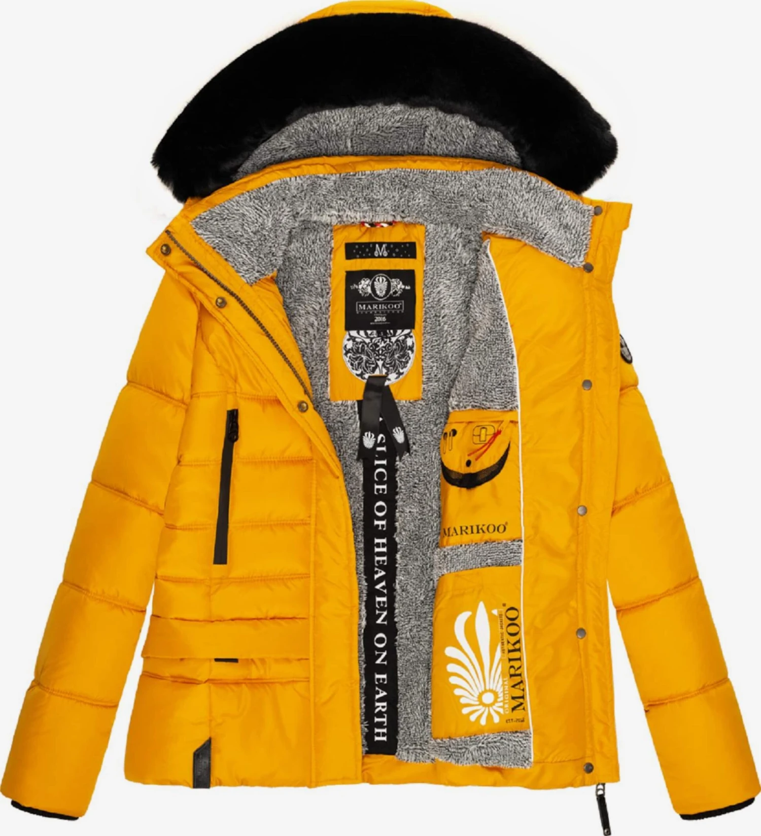 Marikoo Vestes Dhiver Veste D’hiver Loveleen Femme Jaune 6 Marikoo Vestes Dhiver Veste D’hiver Loveleen Femme Jaune – Image 6