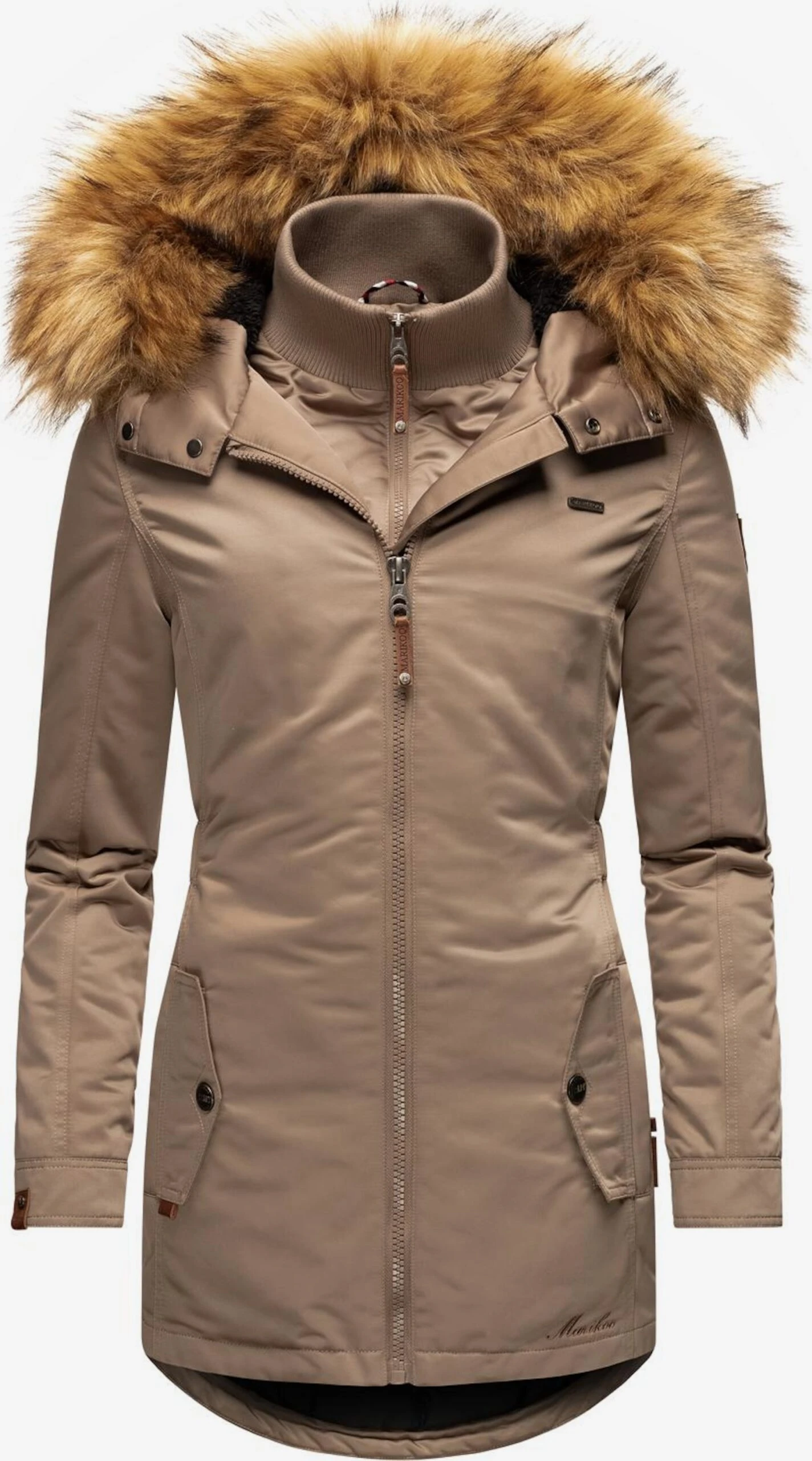 Marikoo Manteaux Dhiver Manteau D’hiver Sanakoo Femme Noisette