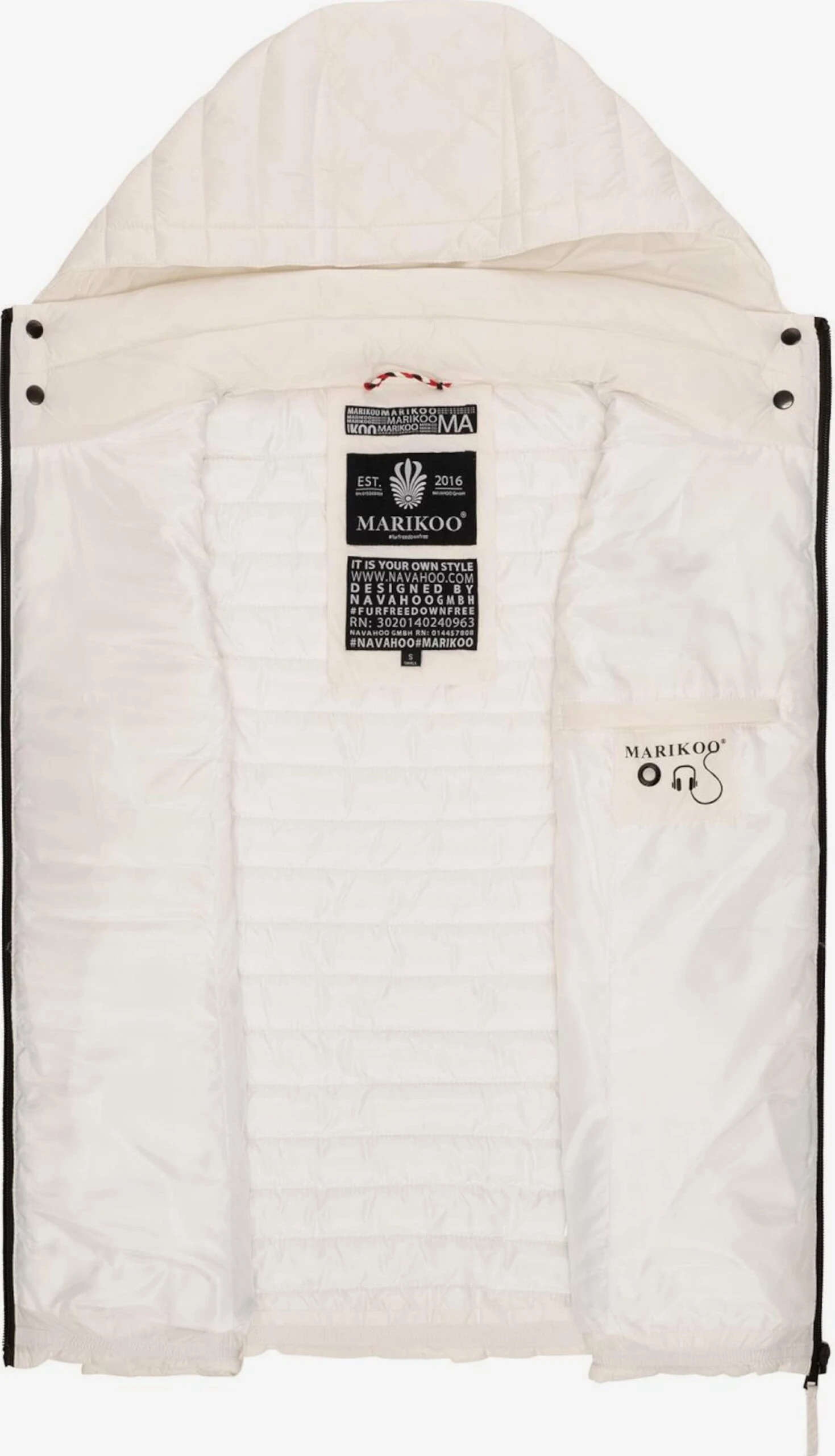 Marikoo Vestes Sans Manches Gilet Hasenpfote Femme Blanc Cassé 4 Marikoo Vestes Sans Manches Gilet Hasenpfote Femme Blanc Cassé – Image 4