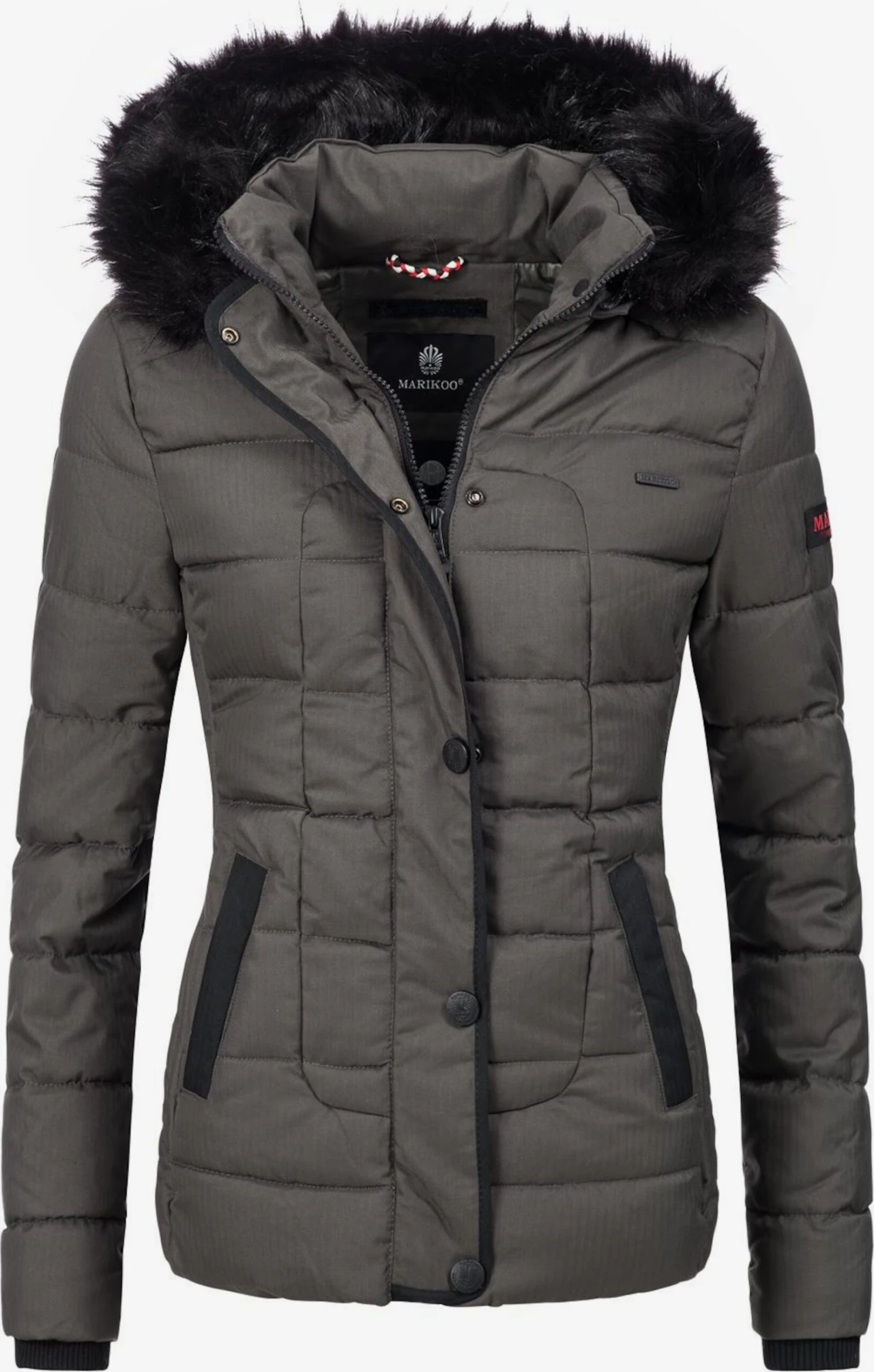 Marikoo Vestes Dhiver Veste D’hiver Unique Femme Anthracite 1 Marikoo Vestes Dhiver Veste D’hiver Unique Femme Anthracite