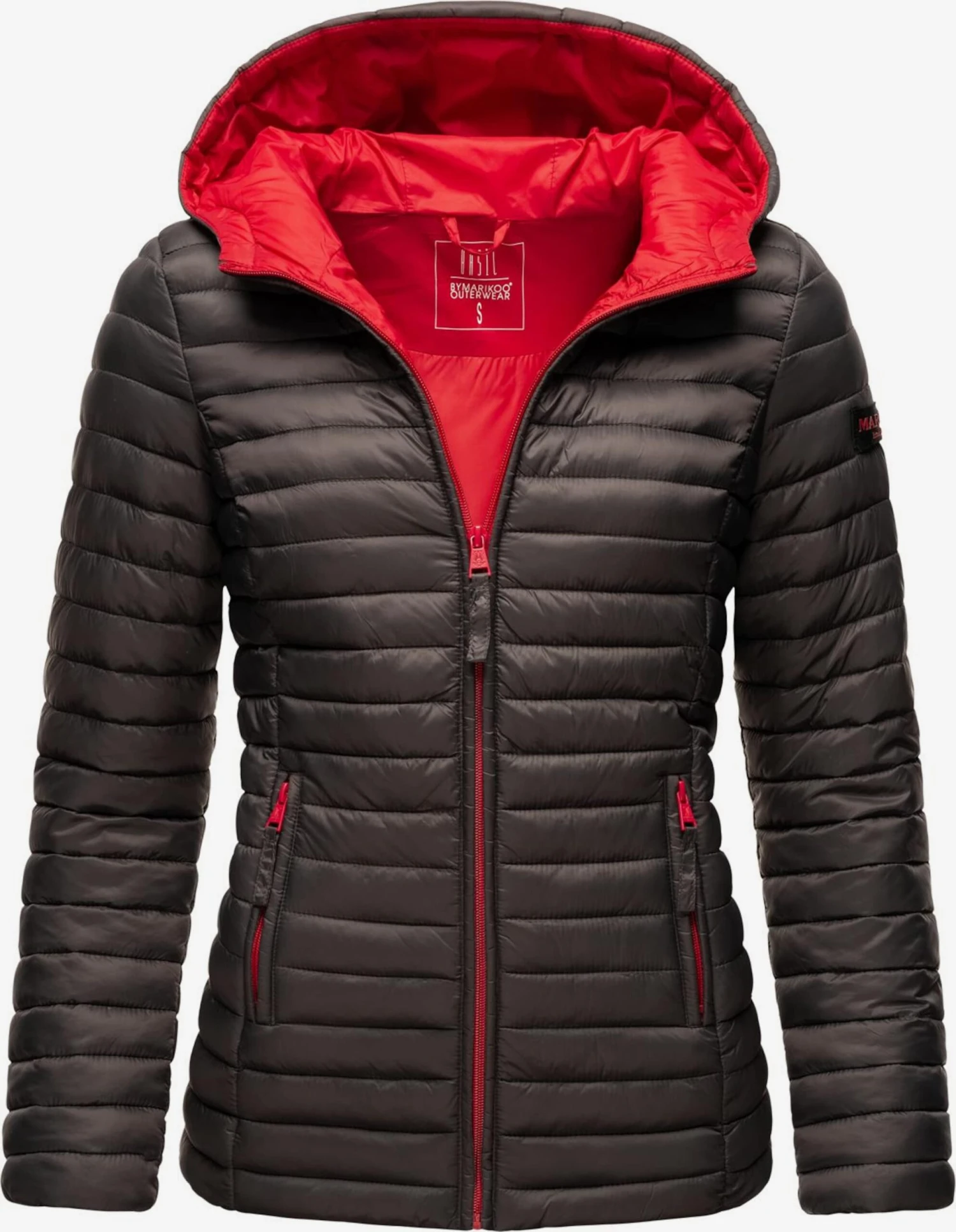 Marikoo Vestes De Mi-saison Veste Mi-saison Asraa Femme Anthracite 1 Marikoo Vestes De Mi-saison Veste Mi-saison Asraa Femme Anthracite