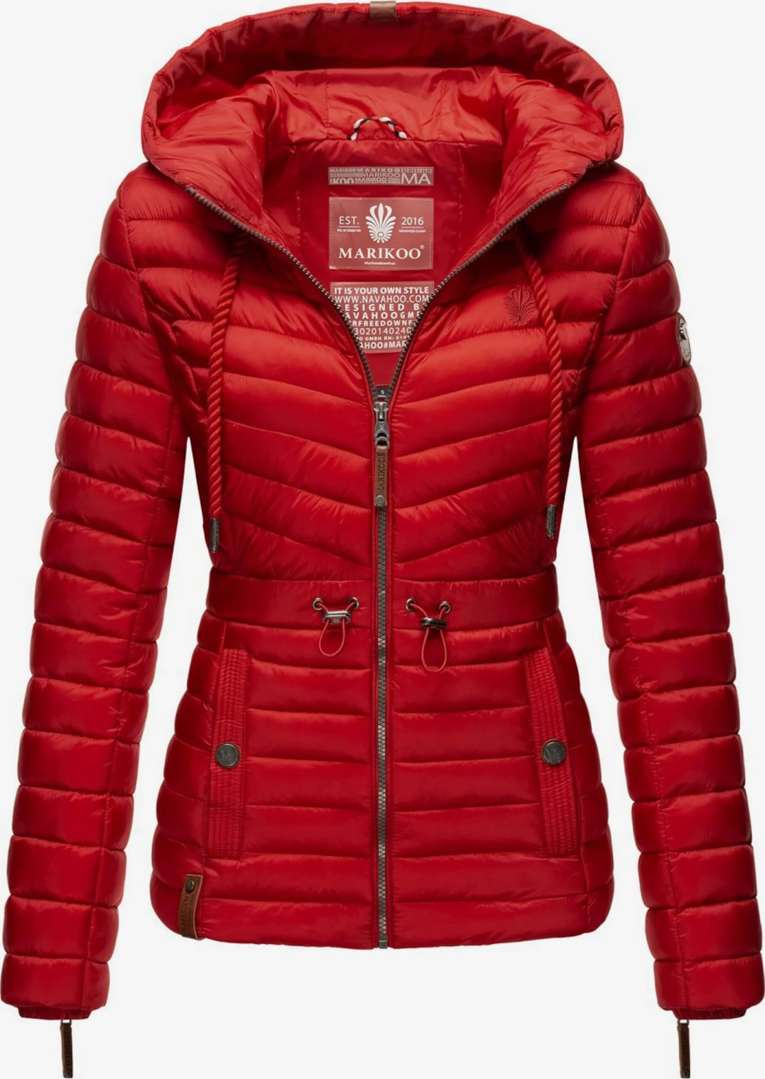 Marikoo Vestes De Mi-saison Veste Mi-saison Aniyaa Femme Rouge 1 Marikoo Vestes De Mi-saison Veste Mi-saison Aniyaa Femme Rouge