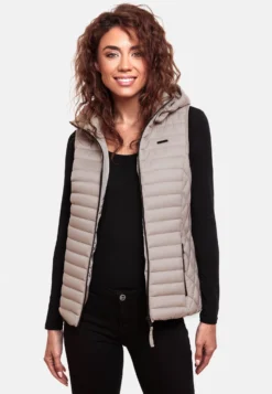 Marikoo Vestes Sans Manches Gilet Hasenpfote Femme Gris Clair -Marikoo bfc75dbd9d5aca00d04f09f4800e1705 scaled