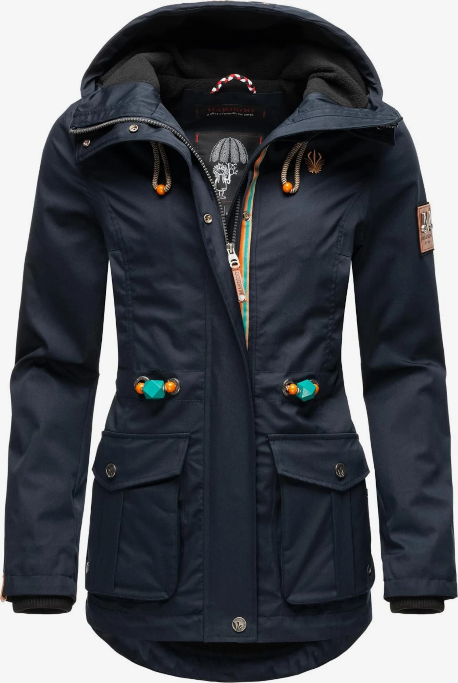 Marikoo Vestes De Mi-saison Veste Mi-saison Babetaa Femme Marine 3 Marikoo Vestes De Mi-saison Veste Mi-saison Babetaa Femme Marine – Image 3