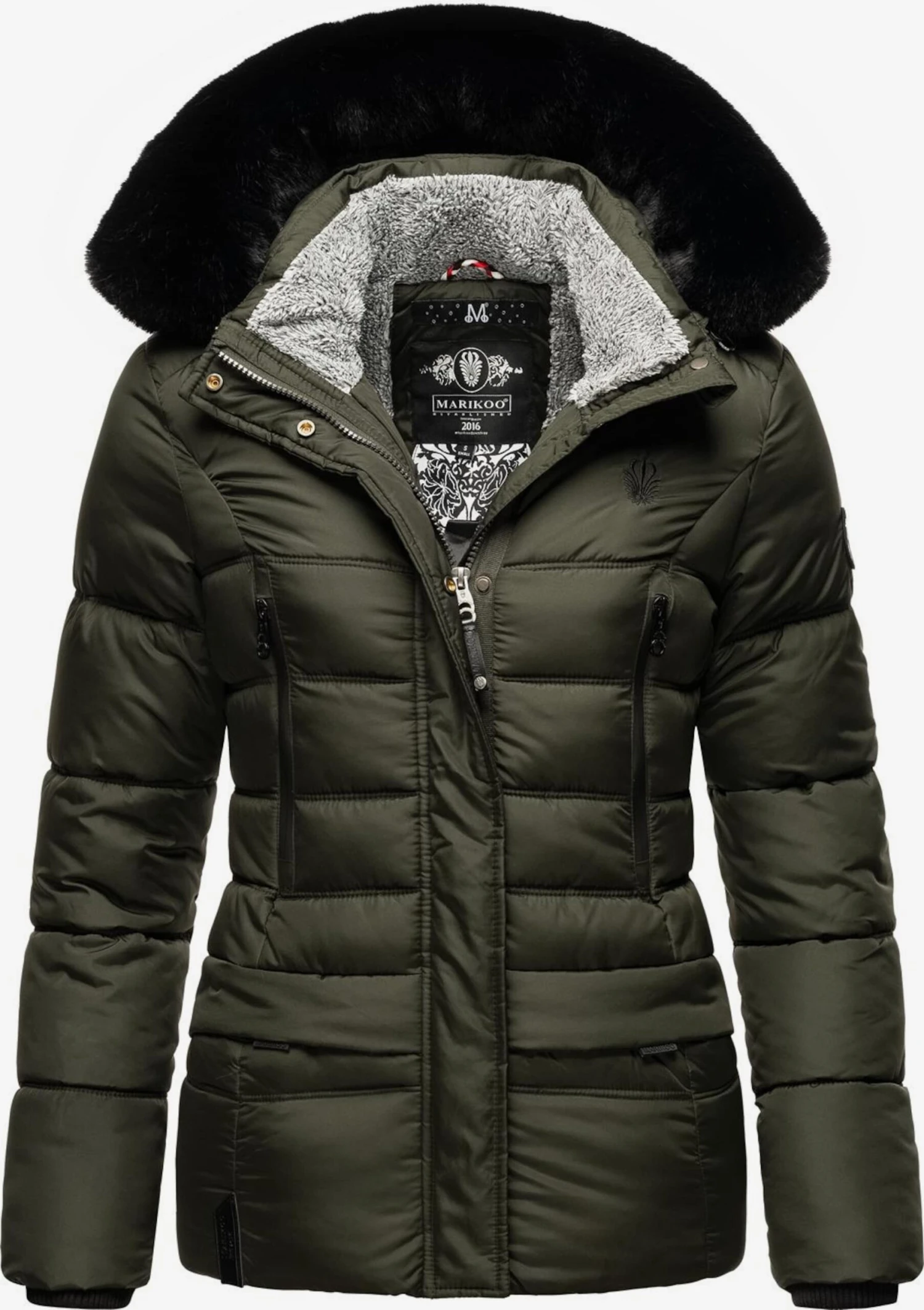 Marikoo Vestes Dhiver Veste D’hiver Loveleen Femme Olive 1 Marikoo Vestes Dhiver Veste D’hiver Loveleen Femme Olive