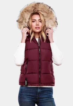 Marikoo Vestes Sans Manches Gilet Eisflöckchen Femme Bordeaux 15 Marikoo Vestes Sans Manches Gilet Eisflöckchen Femme Bordeaux -Marikoo c26af7b874619b9590f5411fb9668870 scaled