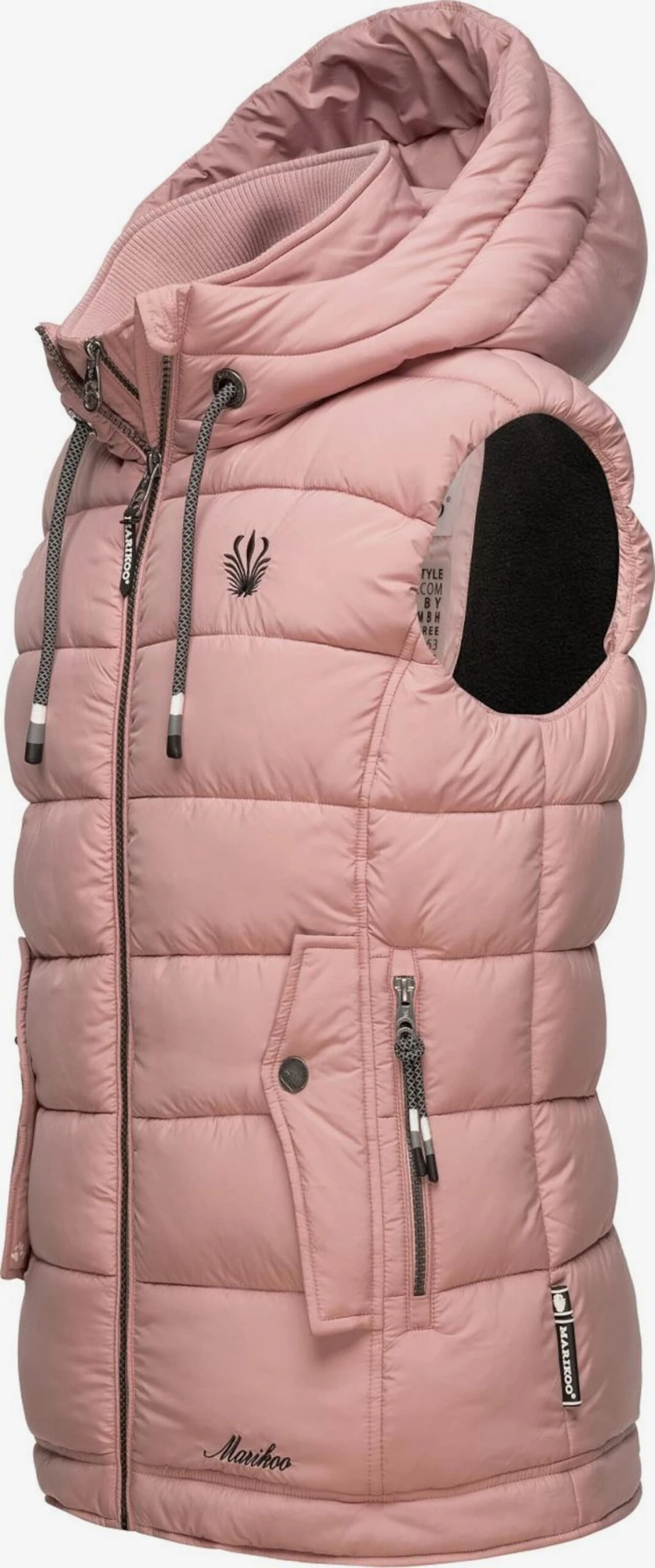 Marikoo Vestes Sans Manches Gilet Taisaa Femme Rose 3 Marikoo Vestes Sans Manches Gilet Taisaa Femme Rose – Image 3