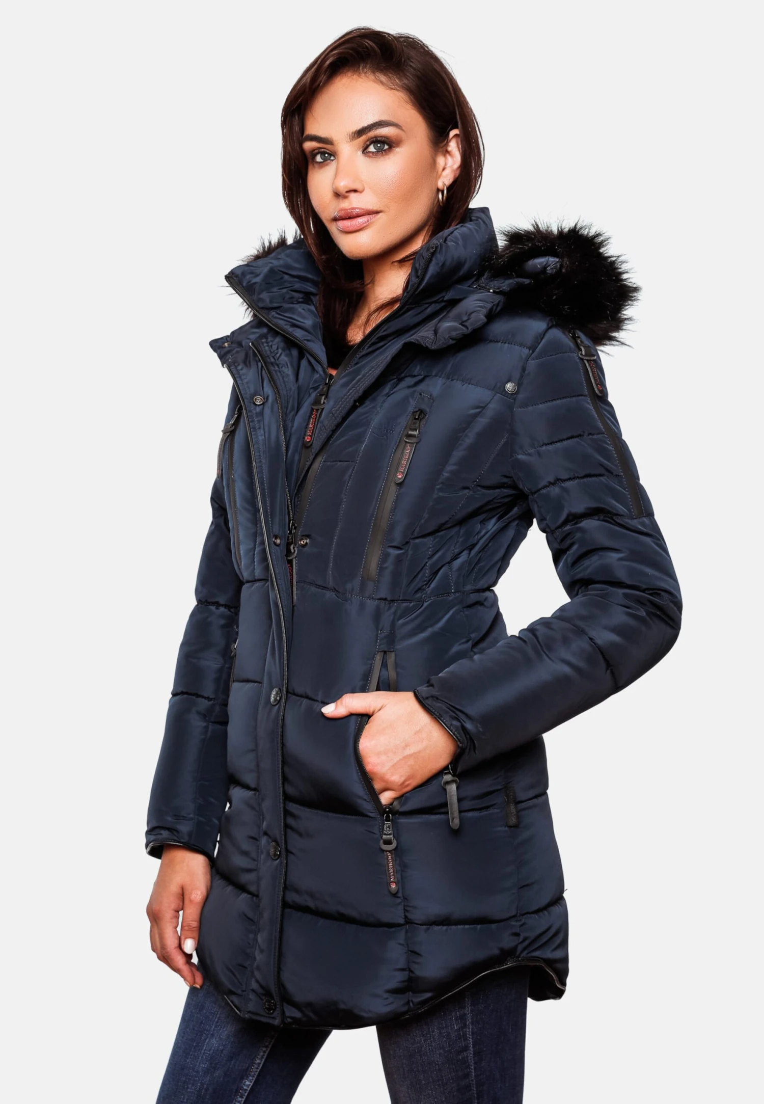Marikoo Manteaux Dhiver Manteau D’hiver Moonshine Femme Bleu 6 Marikoo Manteaux Dhiver Manteau D’hiver Moonshine Femme Bleu – Image 6