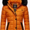 Marikoo Vestes Dhiver Veste D’hiver Unique Femme Orange