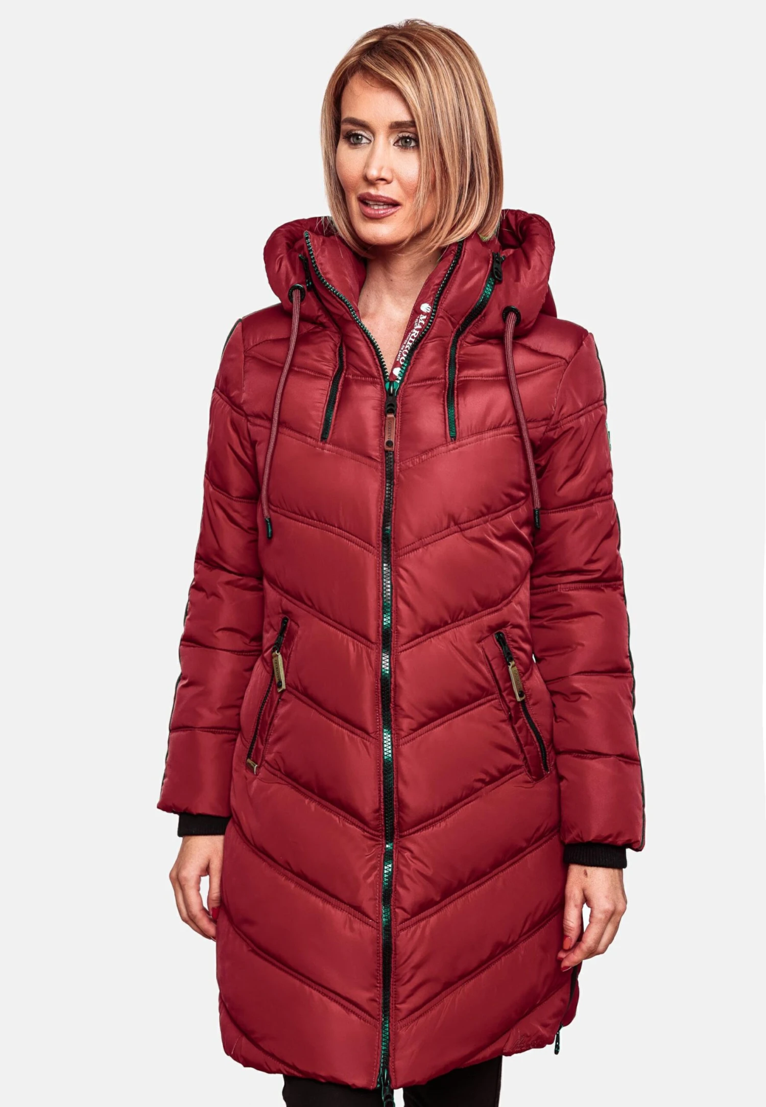 Marikoo Manteaux Dhiver Manteau D’hiver Armasa Femme Rouge / Rouge Sang 5 Marikoo Manteaux Dhiver Manteau D’hiver Armasa Femme Rouge / Rouge Sang – Image 5