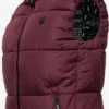 Marikoo Vestes Sans Manches Gilet Eisflöckchen Femme Bordeaux