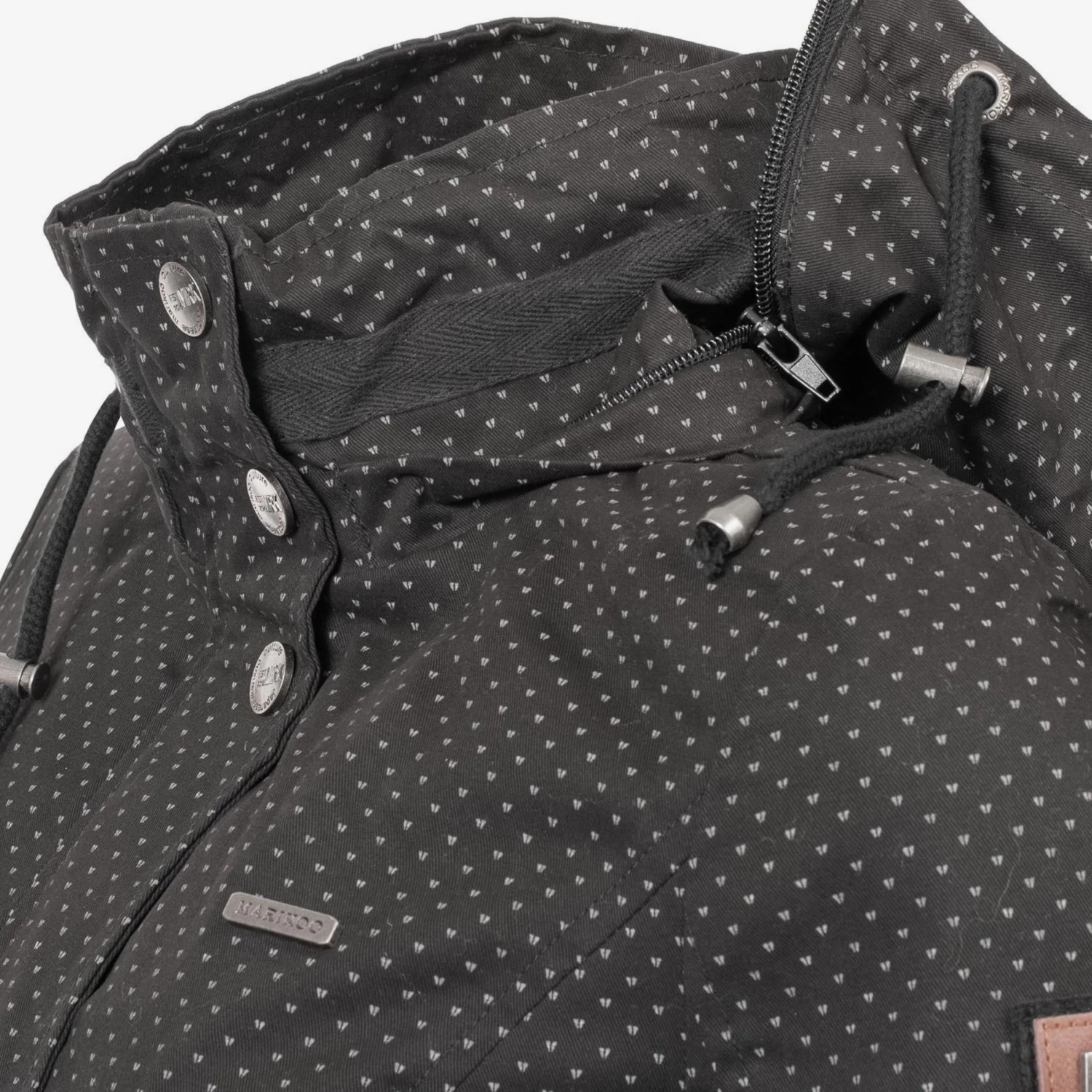 Marikoo Parkas Parka Mi-saison Nyokoo Femme Noir 5 Marikoo Parkas Parka Mi-saison Nyokoo Femme Noir – Image 5