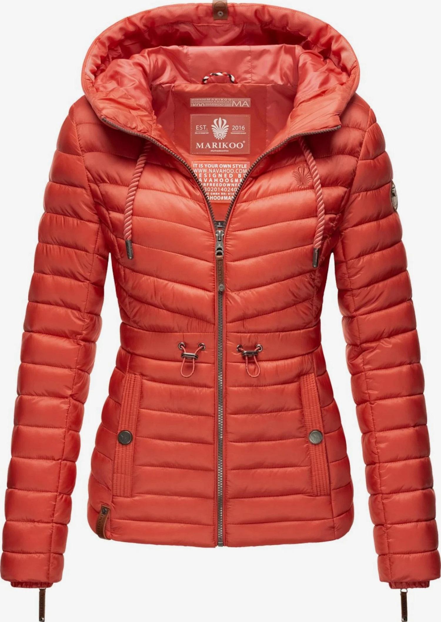Marikoo Vestes De Mi-saison Veste Mi-saison Aniyaa Femme Corail 3 Marikoo Vestes De Mi-saison Veste Mi-saison Aniyaa Femme Corail – Image 3