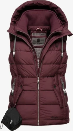 Marikoo Vestes Sans Manches Gilet Taisaa Femme Bordeaux