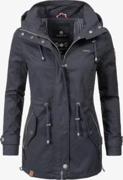 Marikoo Parkas Parka Mi-saison Nyokoo Femme Bleu-gris