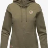 Marikoo Sweats Zippés Veste De Survêtement Setsunaa Femme Olive
